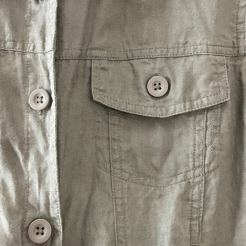 Quince 100% European Linen Jacket, Light Cargo - Picture 5 of 7